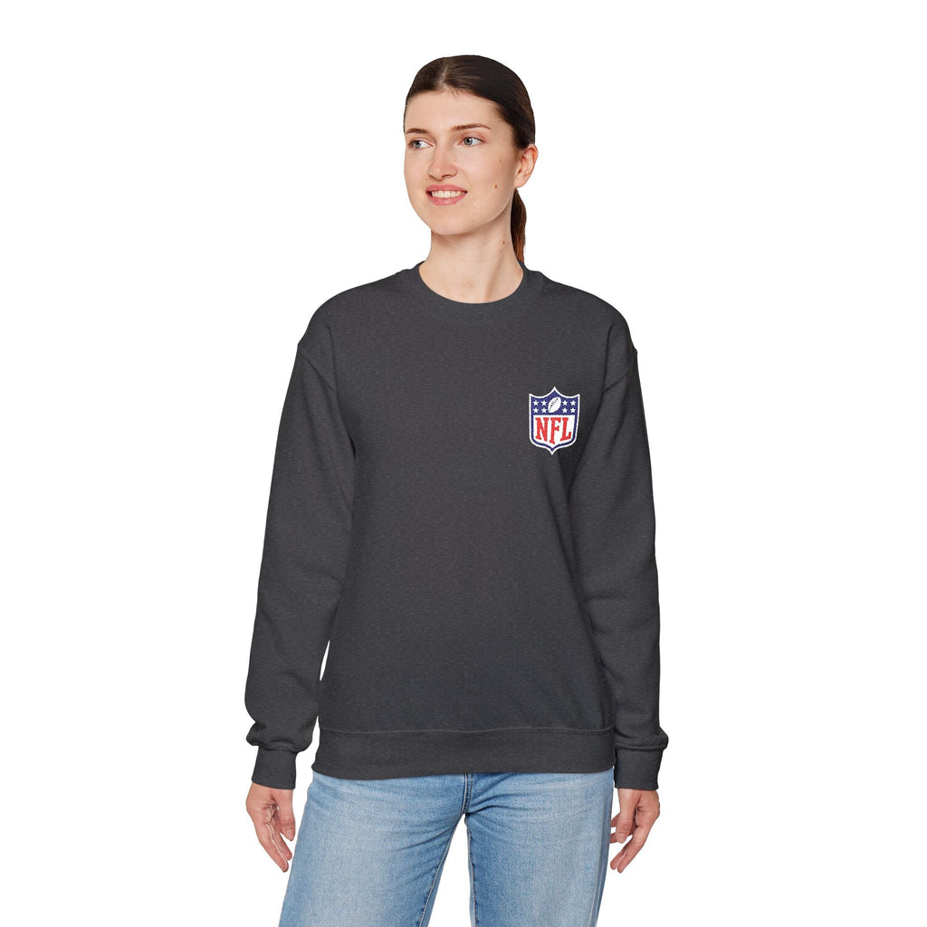 NFL Shield Embroidered Crewneck Sweatshirt - Etna Gift