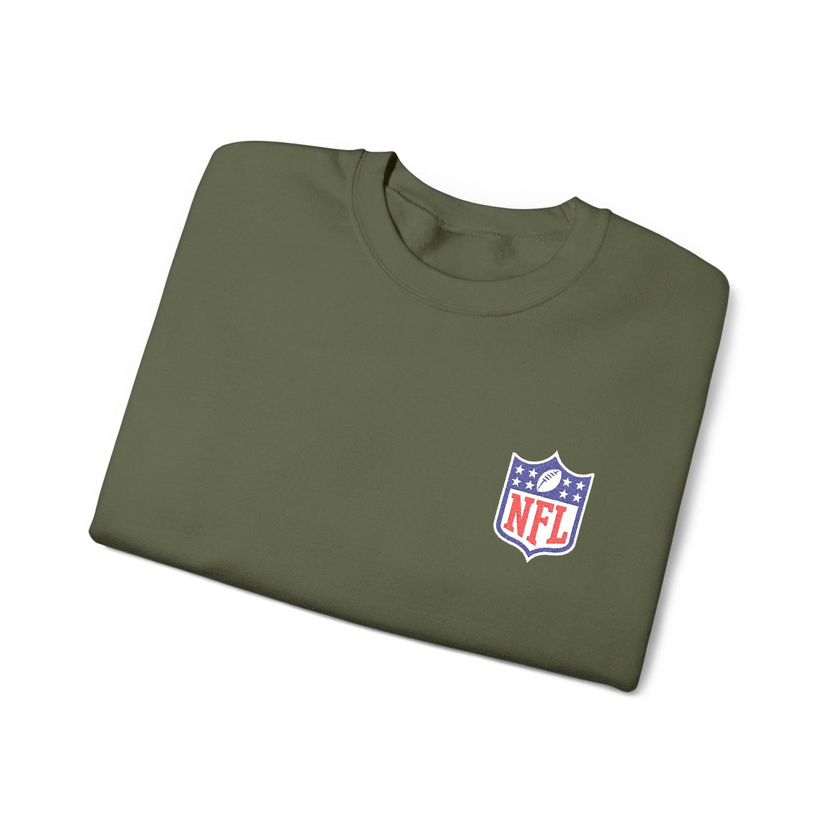 NFL Shield Embroidered Crewneck Sweatshirt - Etna Gift
