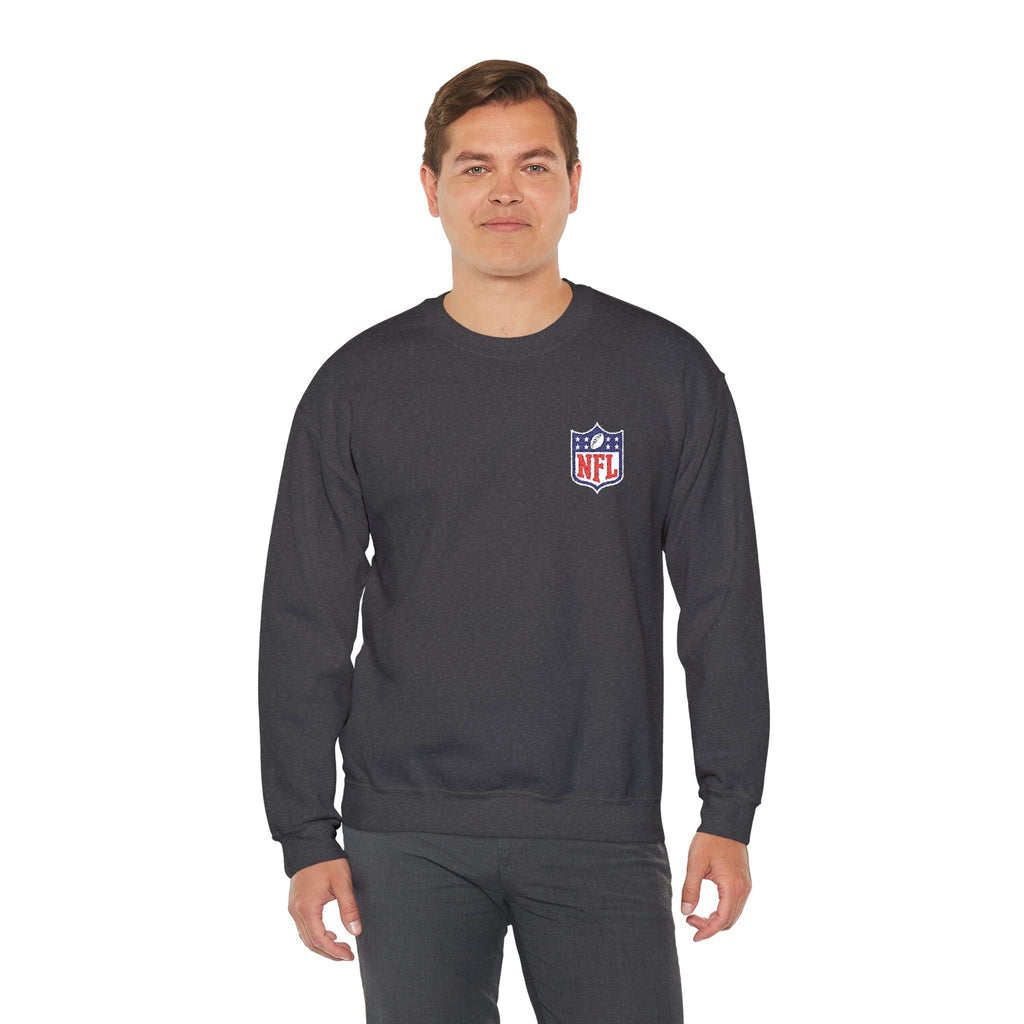 NFL Shield Embroidered Crewneck Sweatshirt - Etna Gift