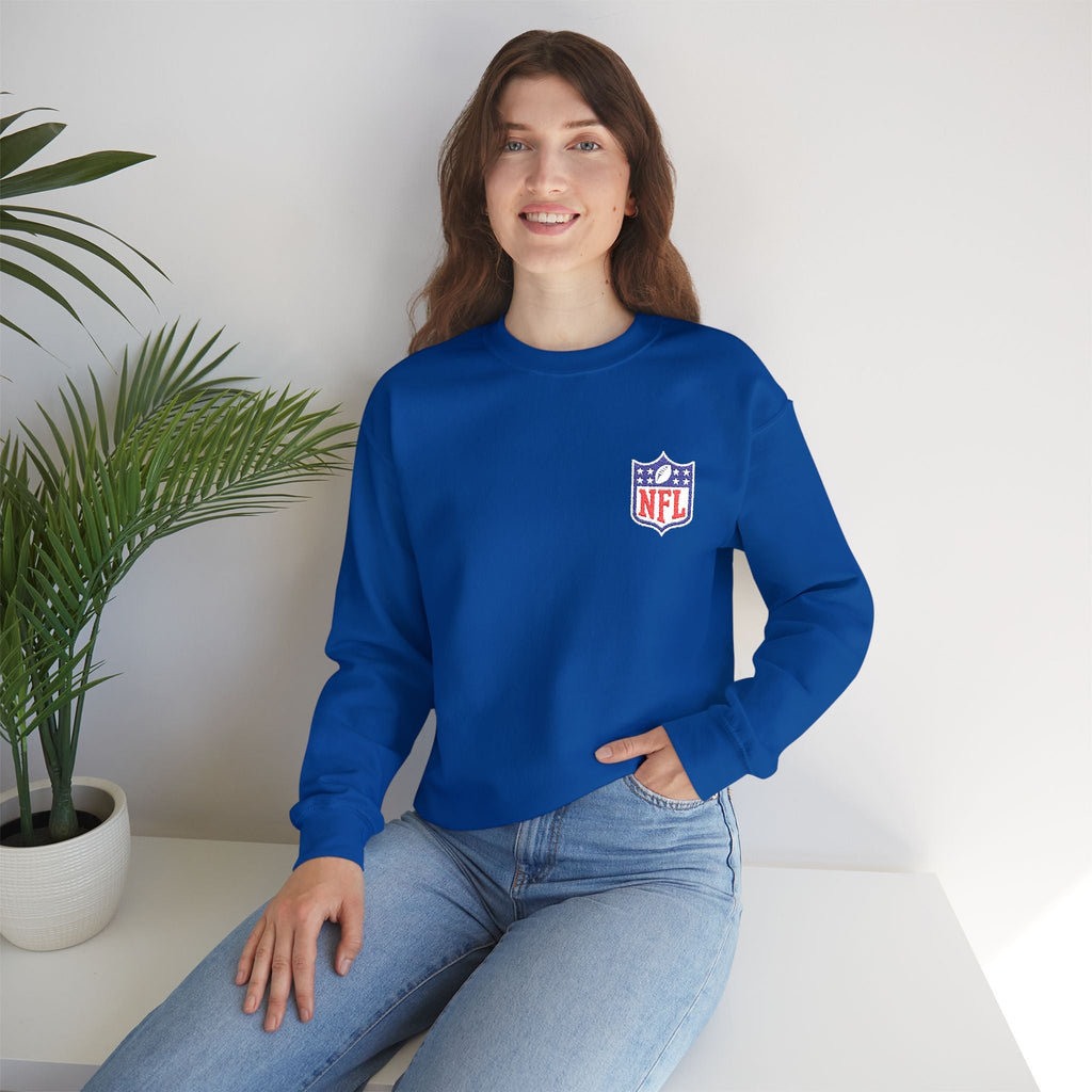 NFL Shield Embroidered Crewneck Sweatshirt - Etna Gift