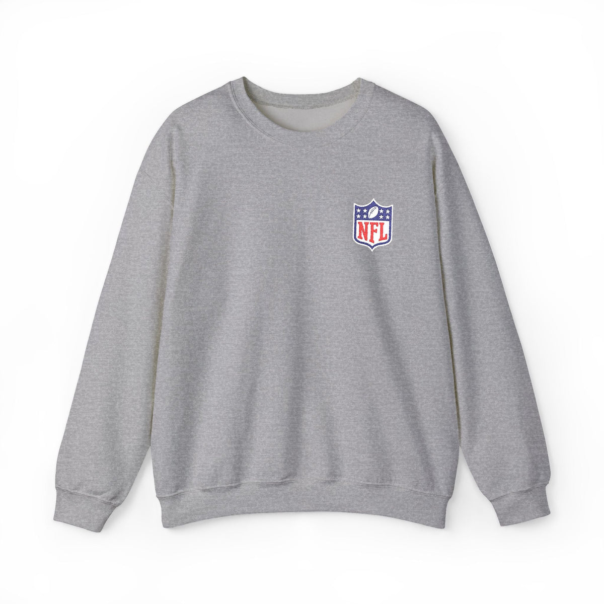 NFL Shield Embroidered Crewneck Sweatshirt - Etna Gift