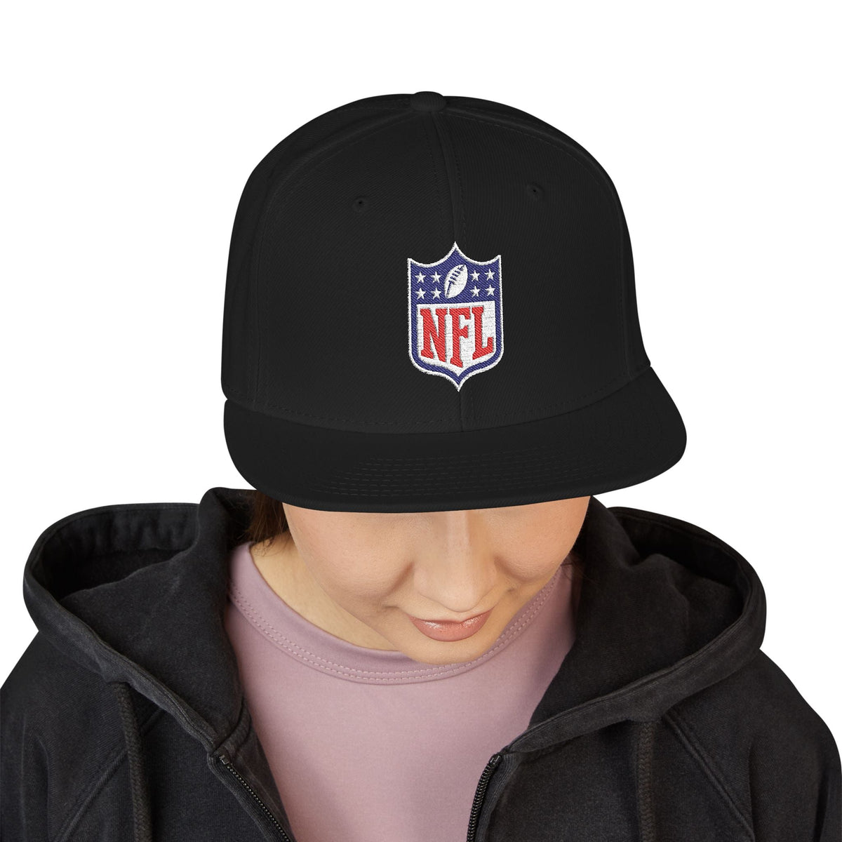 NFL Shield Embroidered Snapback Cap - Etna Gift
