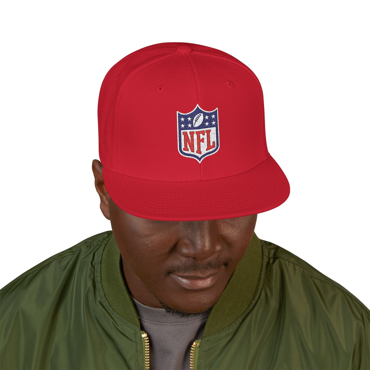 NFL Shield Embroidered Snapback Cap - Etna Gift