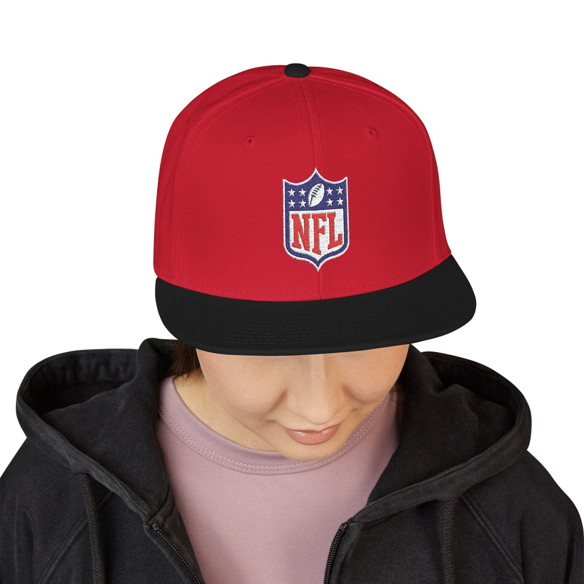 NFL Shield Embroidered Snapback Cap - Etna Gift