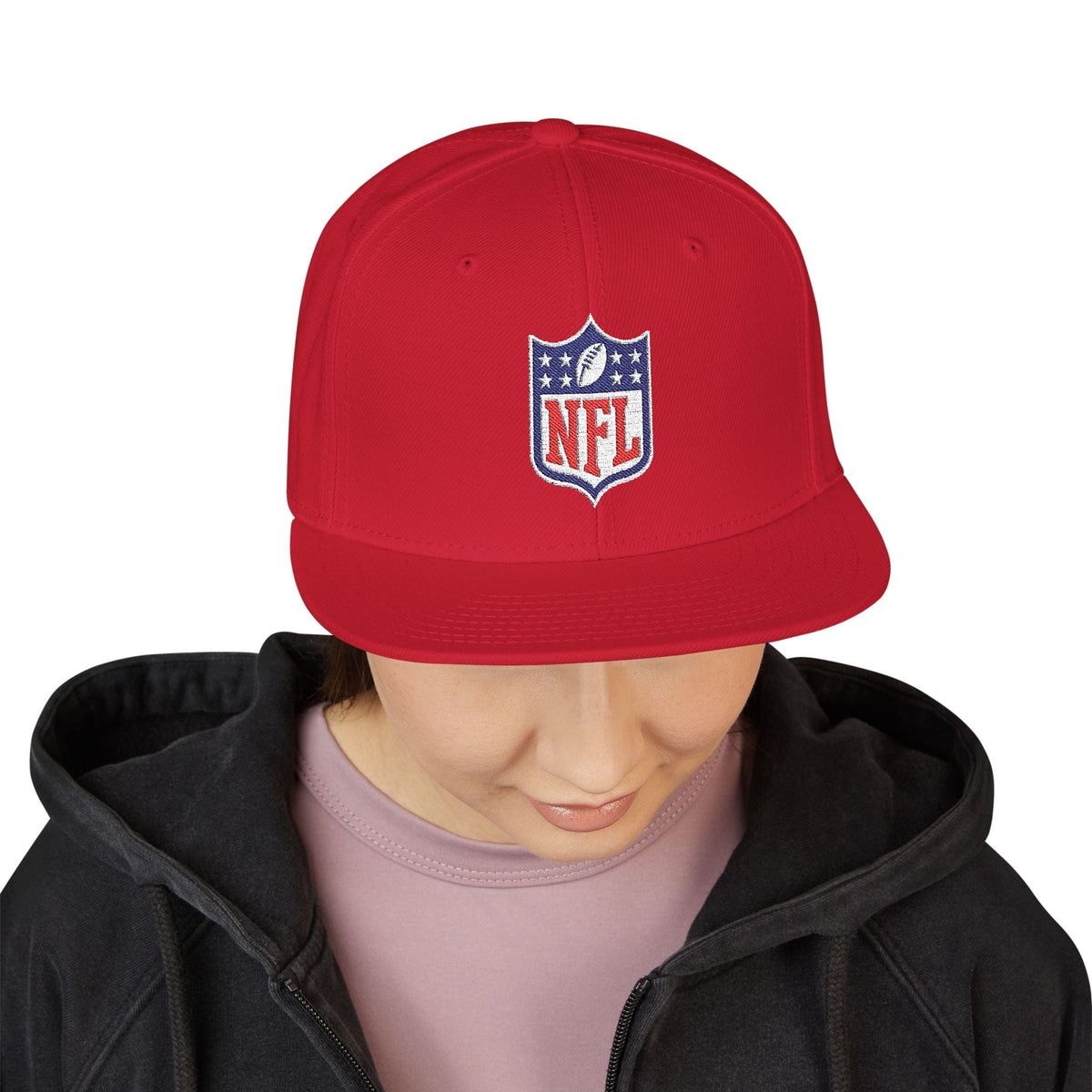 NFL Shield Embroidered Snapback Cap - Etna Gift