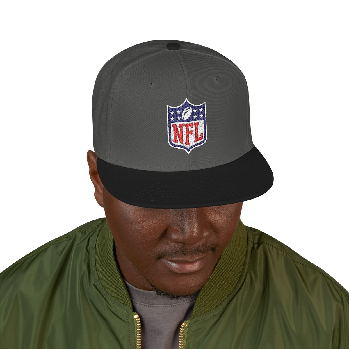 NFL Shield Embroidered Snapback Cap - Etna Gift