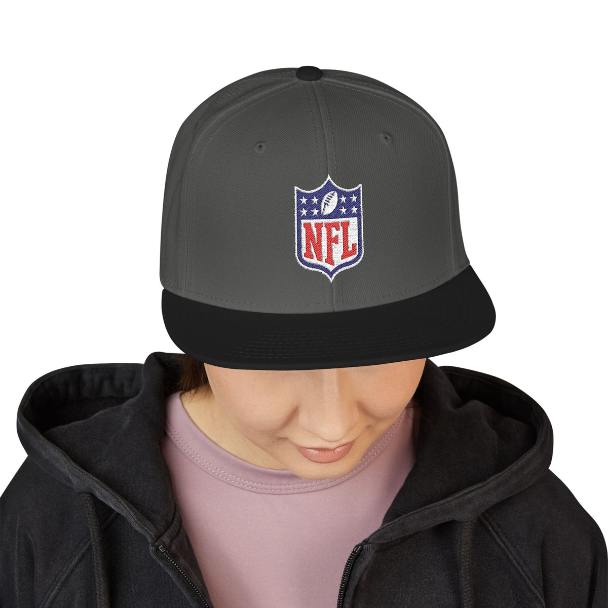 NFL Shield Embroidered Snapback Cap - Etna Gift