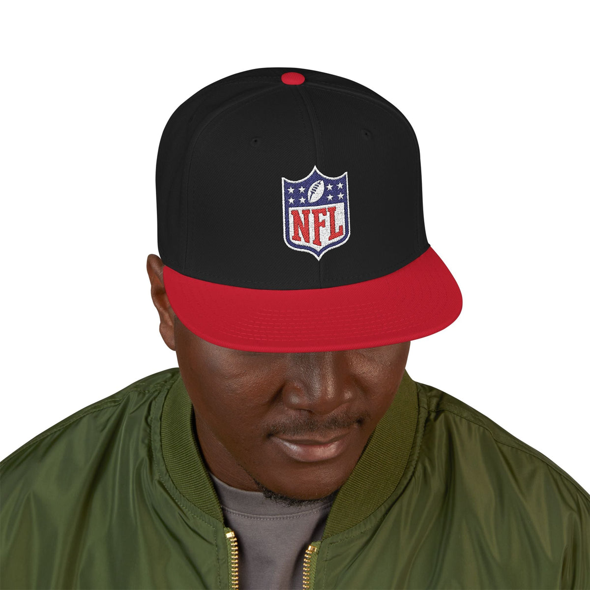 NFL Shield Embroidered Snapback Cap - Etna Gift