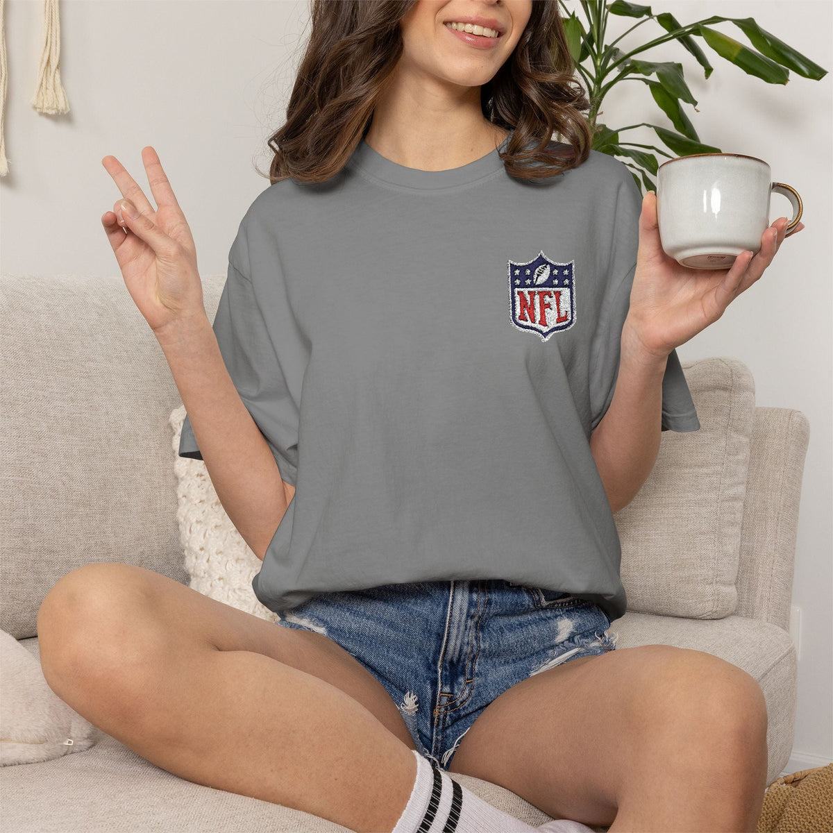 NFL Shield Logo T-Shirt - Etna Gift