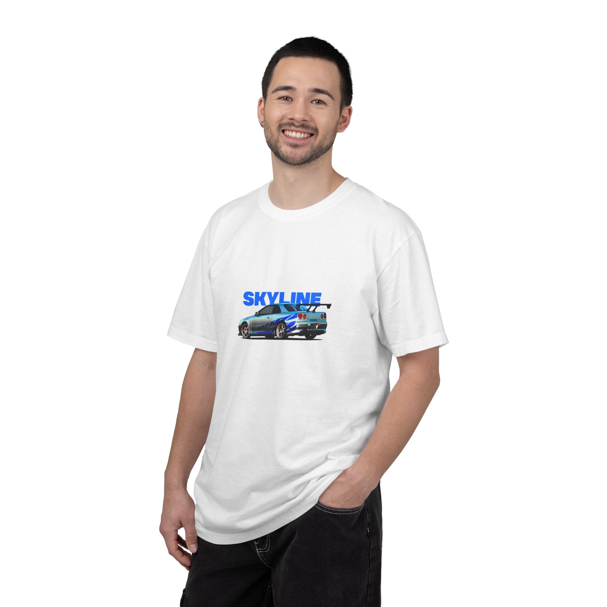 Nissan Skyline R34 Car T-shirt Vintage JDM Racing Tee - Etna Gift