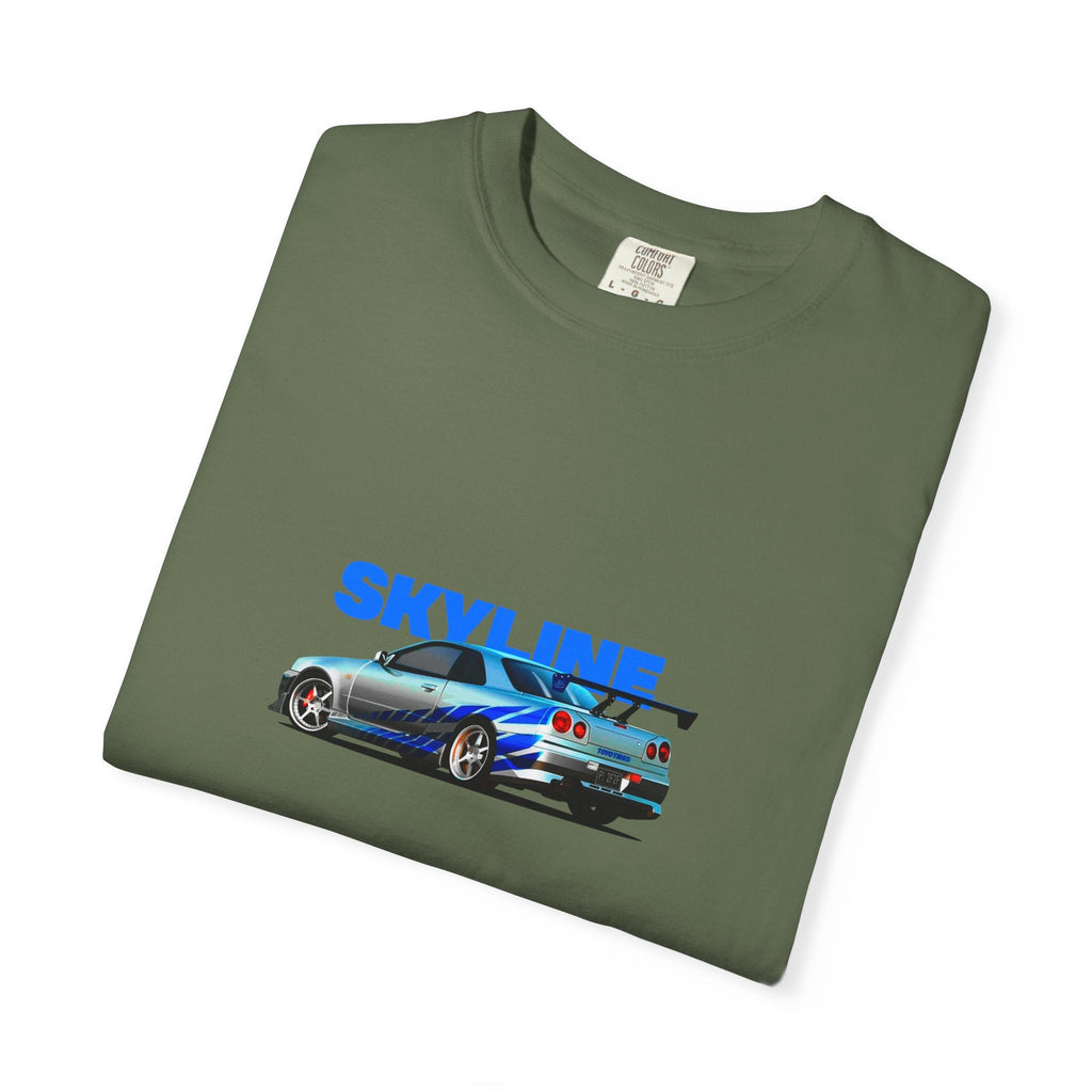 Nissan Skyline R34 Car T-shirt Vintage JDM Racing Tee - Etna Gift