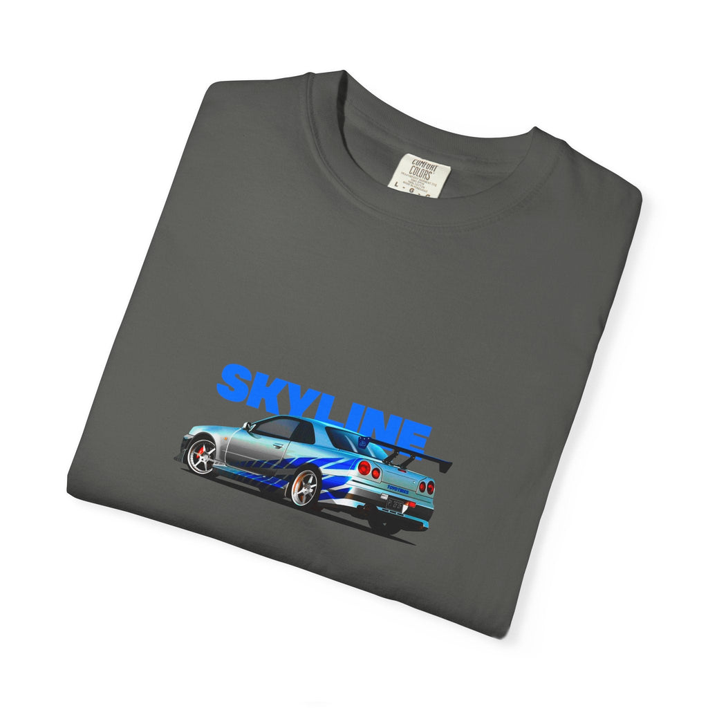 Nissan Skyline R34 Car T-shirt Vintage JDM Racing Tee - Etna Gift