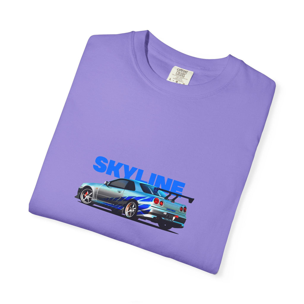 Nissan Skyline R34 Car T-shirt Vintage JDM Racing Tee - Etna Gift