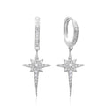 North Star Earrings – 925 Sterling Silver North Star Earrings - Etna Gift