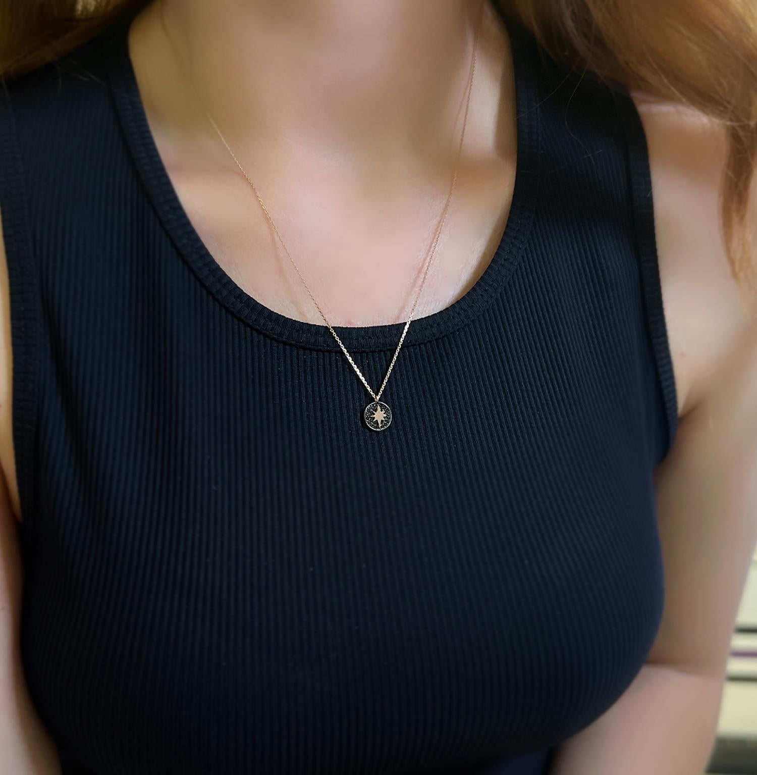 North Star necklace 925 sterling silver North Star necklace - Etna Gift
