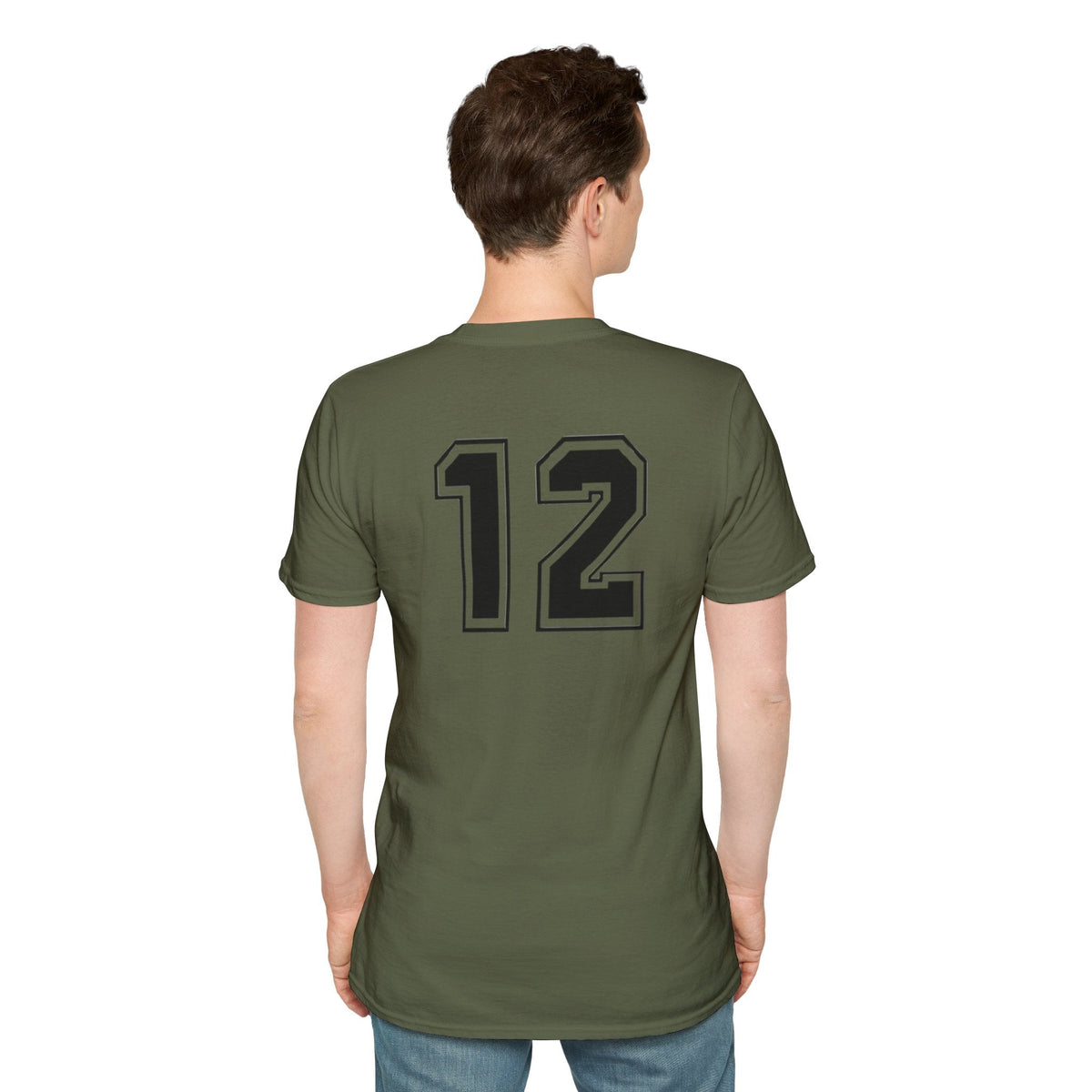 Number 12 Football Jersey Style T-Shirt - Etna Gift