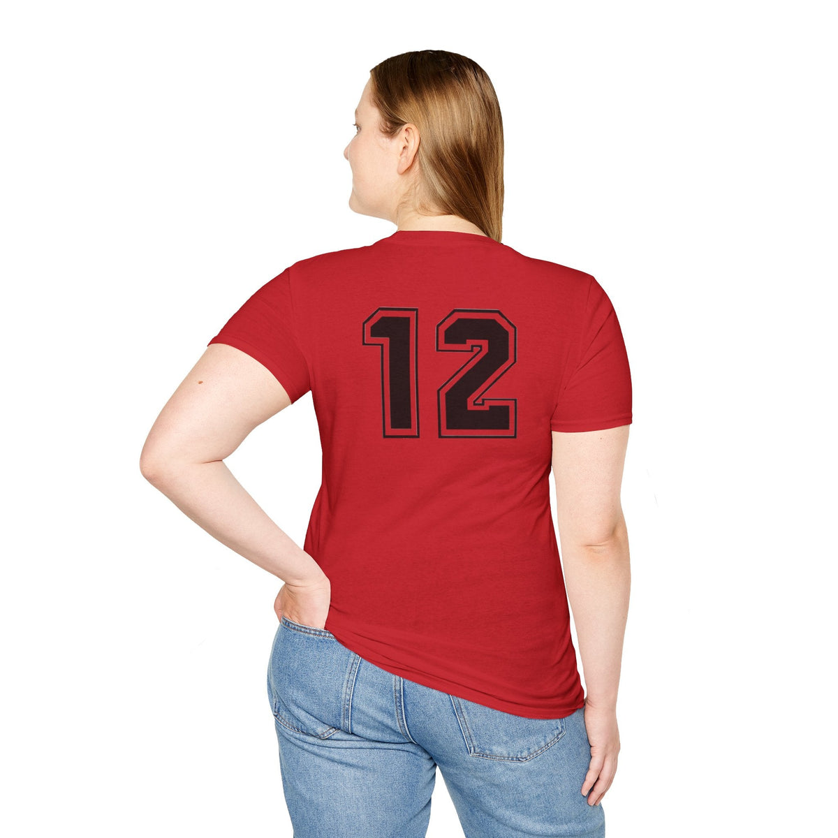 Number 12 Football Jersey Style T-Shirt - Etna Gift
