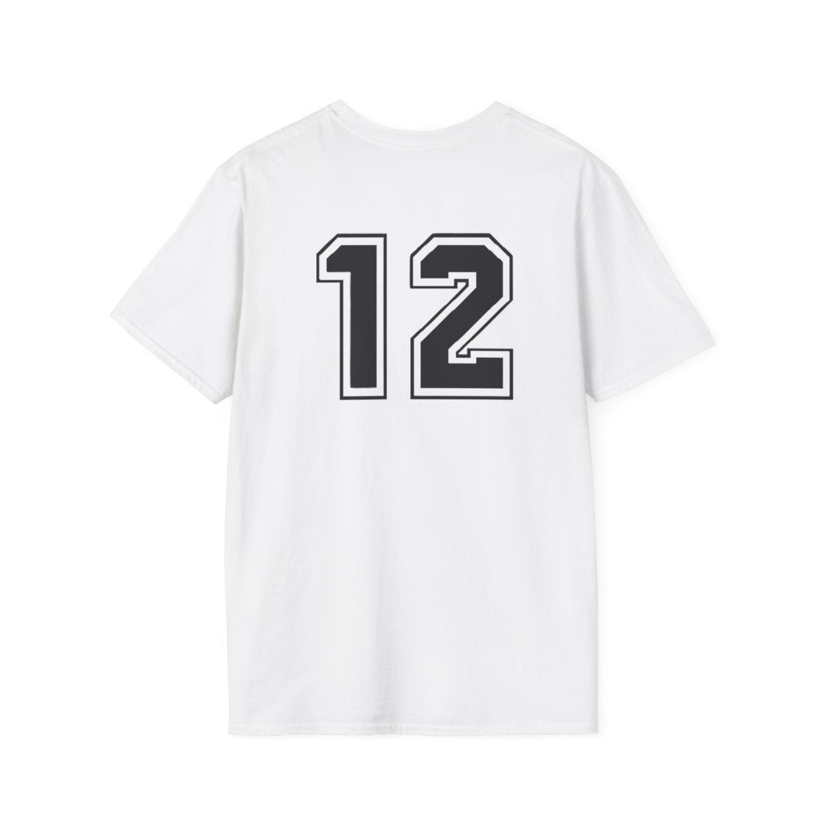 Number 12 Football Jersey Style T-Shirt - Etna Gift