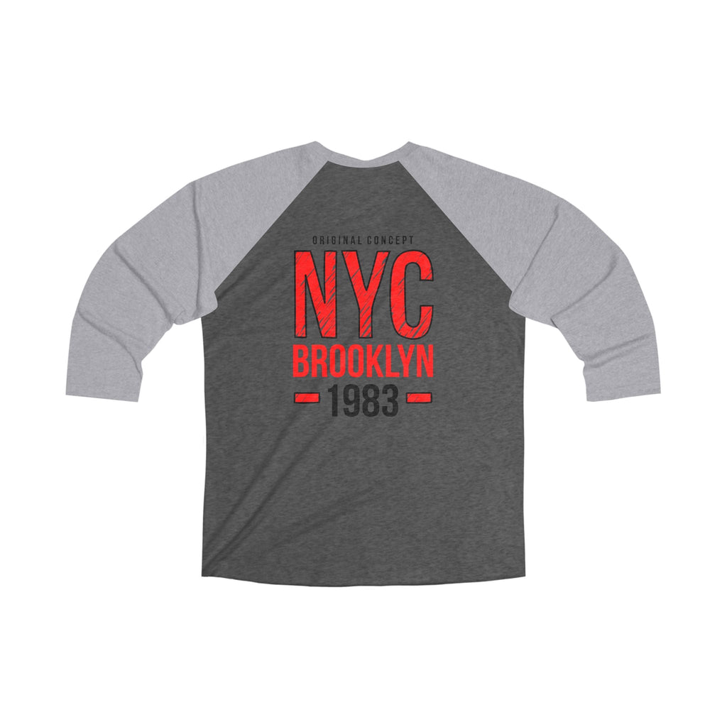 NYC Brooklyn 1983 Raglan Tee | Baseball Style Logo - Etna Gift