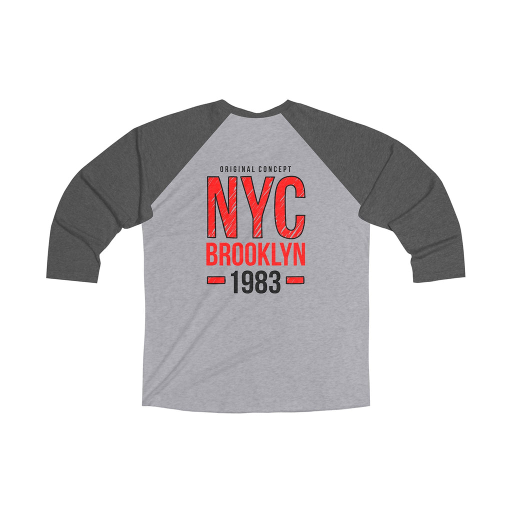 NYC Brooklyn 1983 Raglan Tee | Baseball Style Logo - Etna Gift