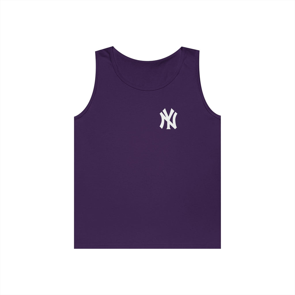 NYC Brooklyn Tank Top Minimal Yankees Logo Front, Red NYC Back Streetwear - Etna Gift
