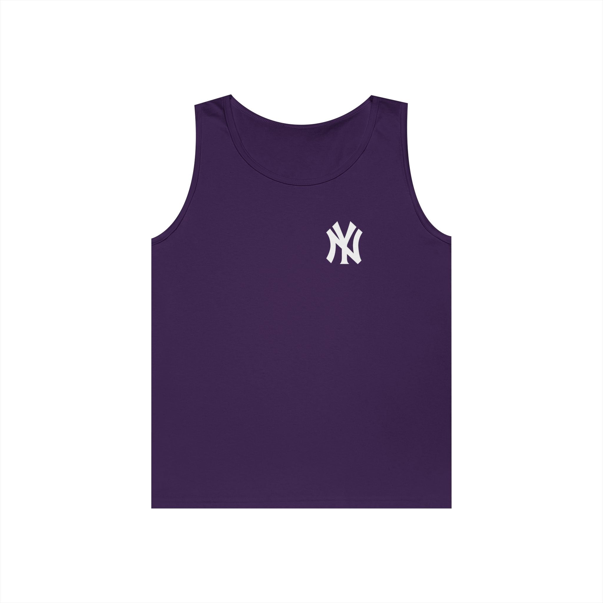 NYC Brooklyn Tank Top Minimal Yankees Logo Front, Red NYC Back Streetwear - Etna Gift