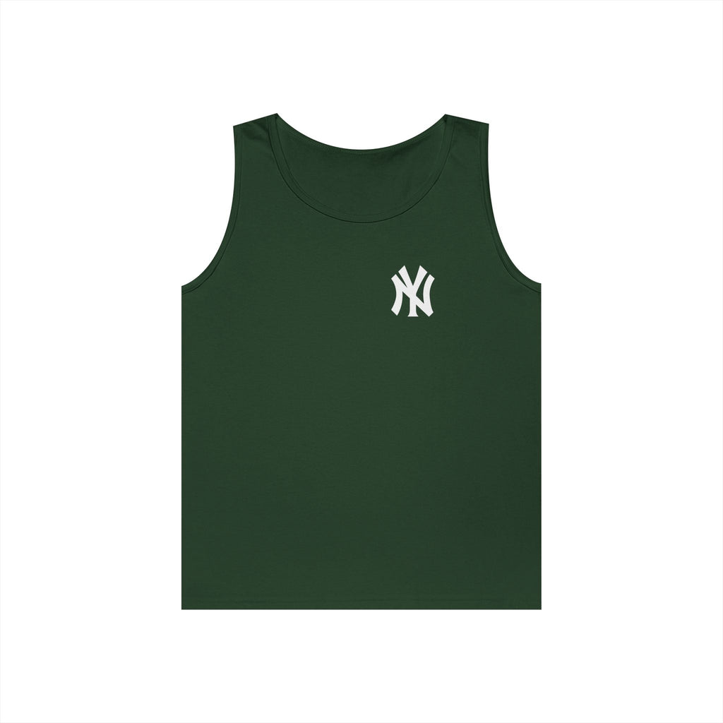 NYC Brooklyn Tank Top Minimal Yankees Logo Front, Red NYC Back Streetwear - Etna Gift