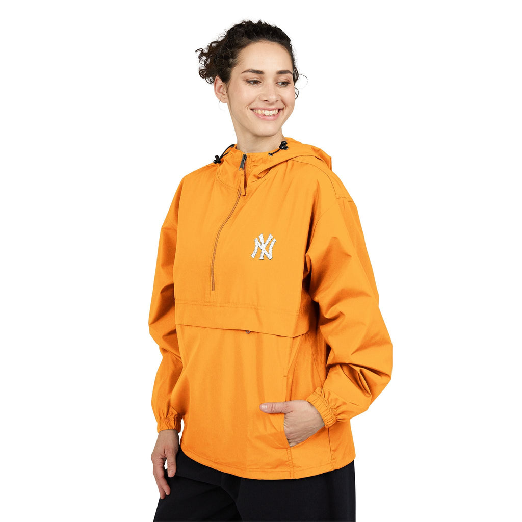 Orange Packable Anorak Jacket Lightweight Windbreaker with Hood - Etna Gift
