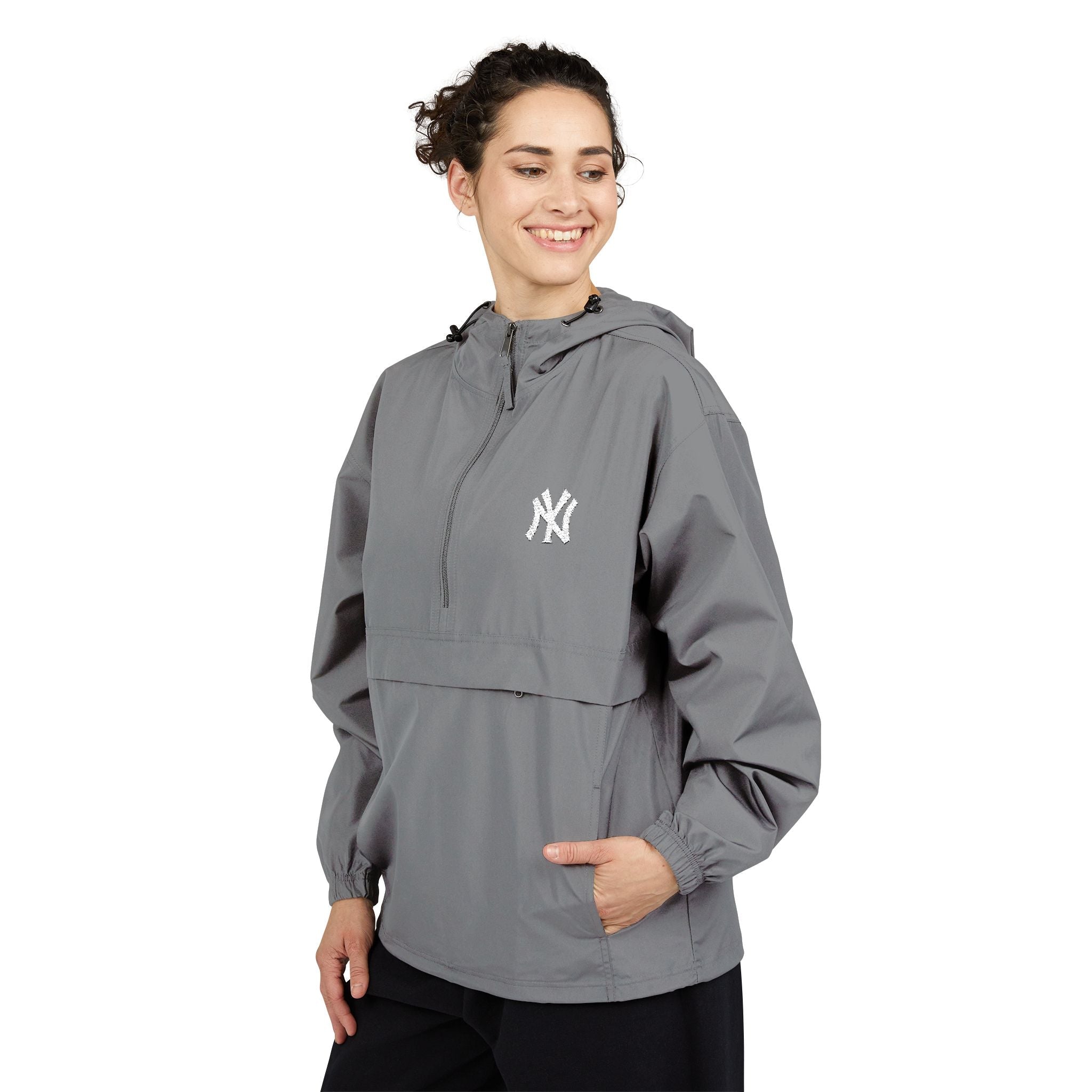 Orange Packable Anorak Jacket Lightweight Windbreaker with Hood - Etna Gift