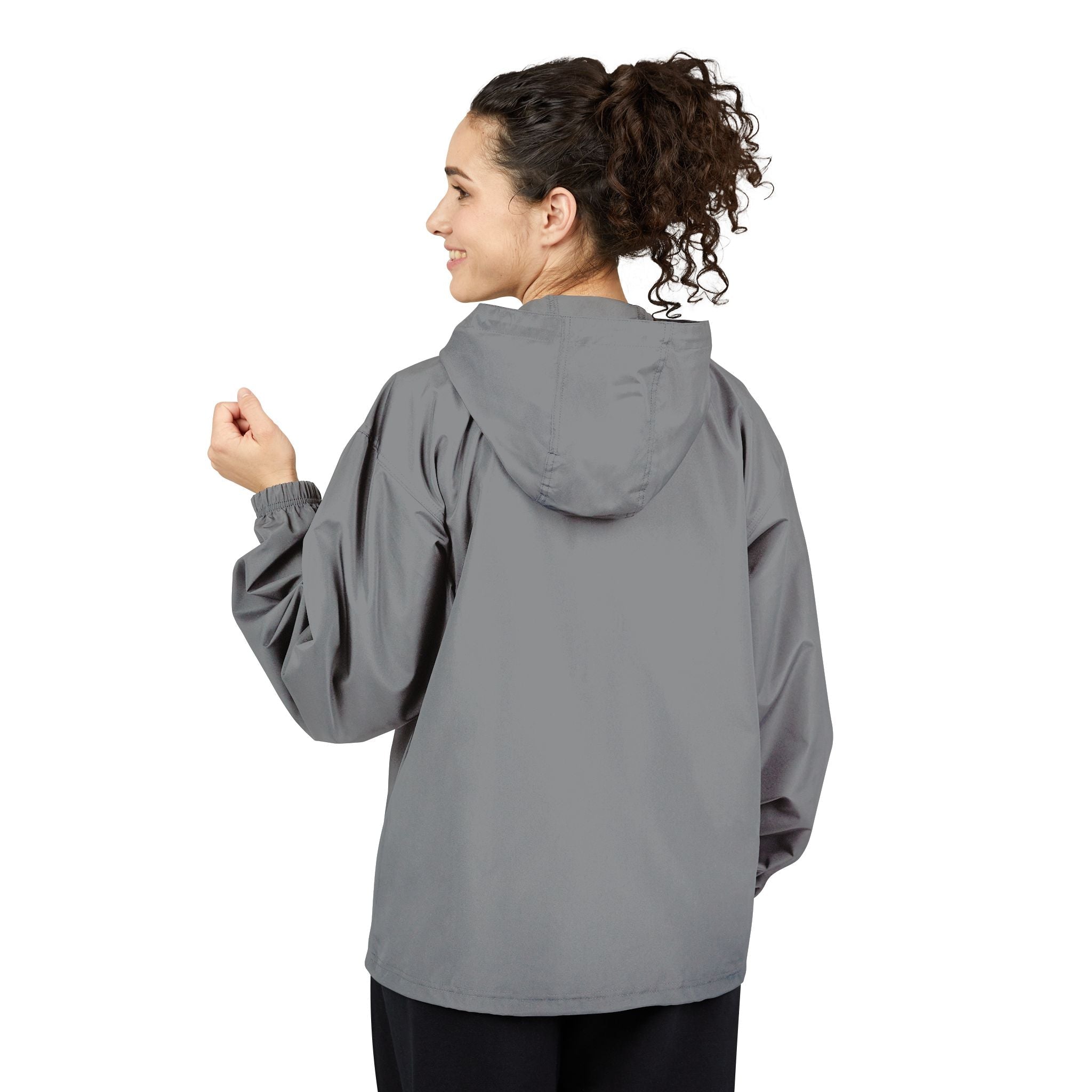Orange Packable Anorak Jacket Lightweight Windbreaker with Hood - Etna Gift