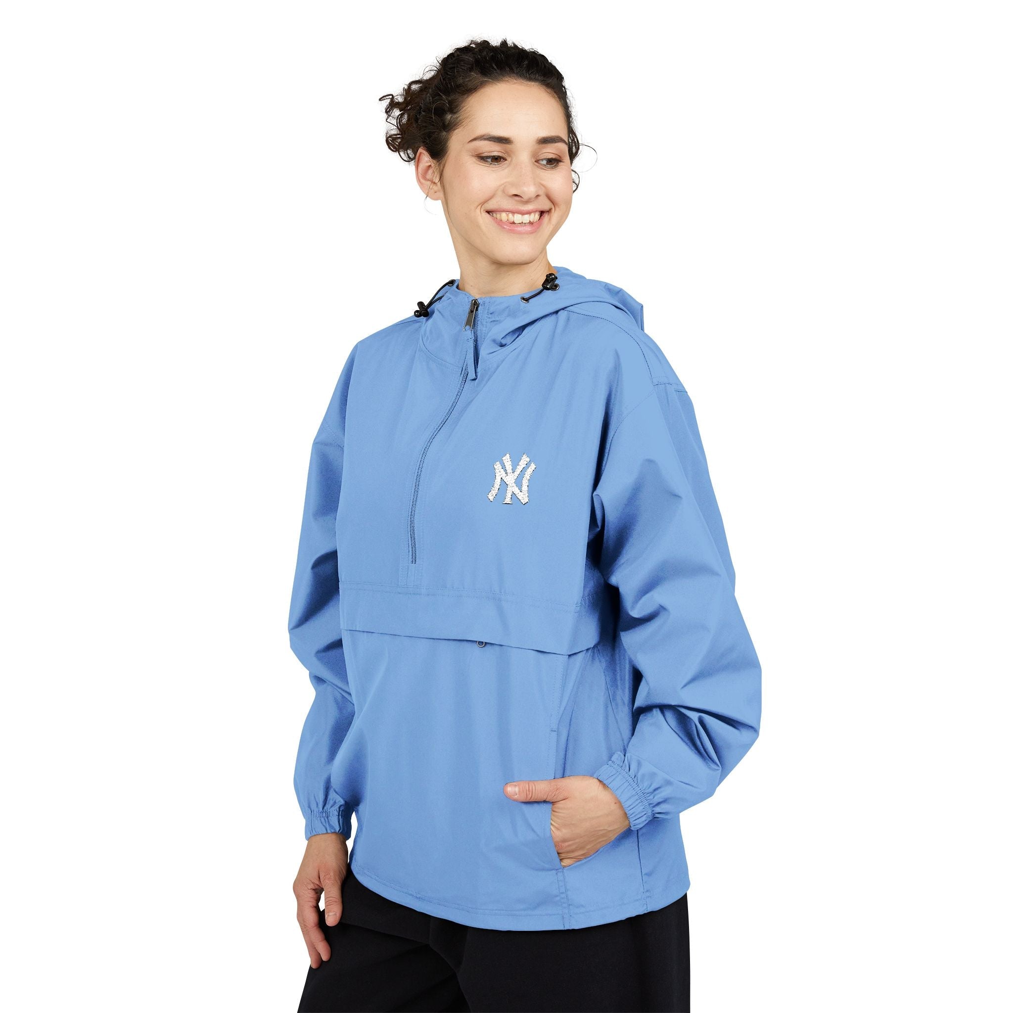 Orange Packable Anorak Jacket Lightweight Windbreaker with Hood - Etna Gift
