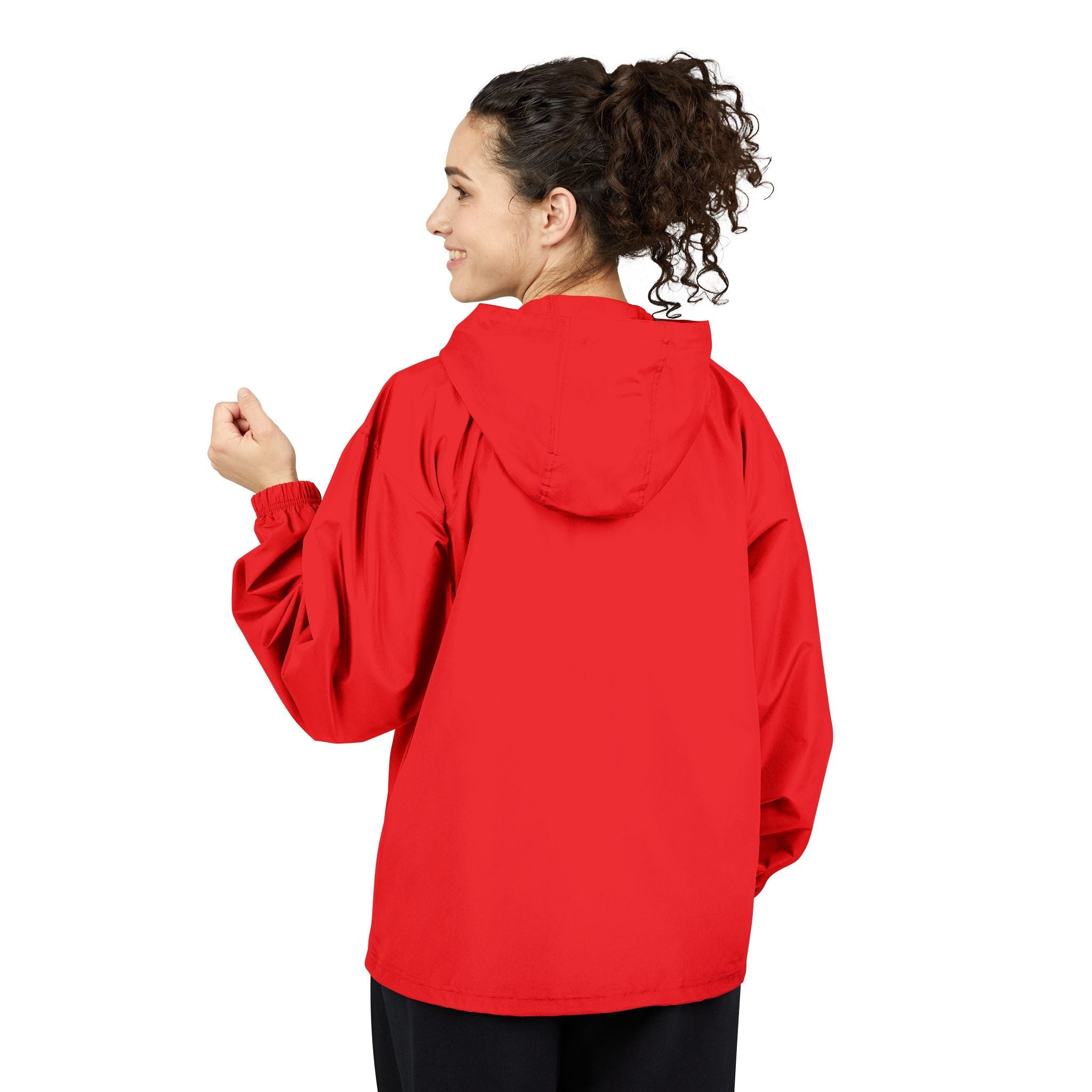Orange Packable Anorak Jacket Lightweight Windbreaker with Hood - Etna Gift