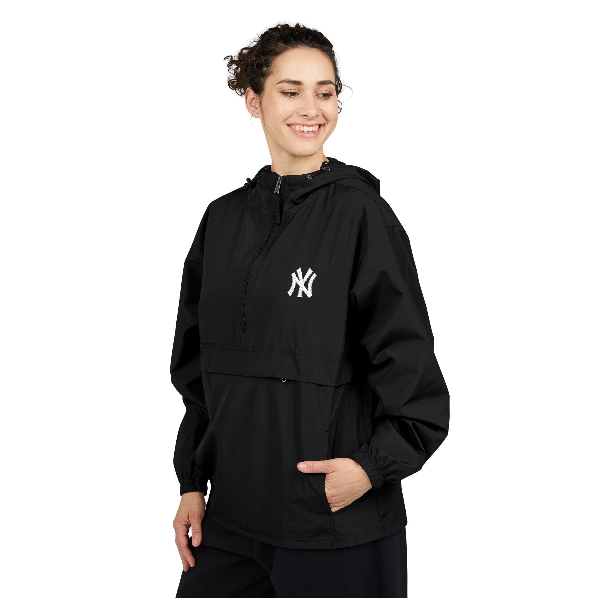 Orange Packable Anorak Jacket Lightweight Windbreaker with Hood - Etna Gift