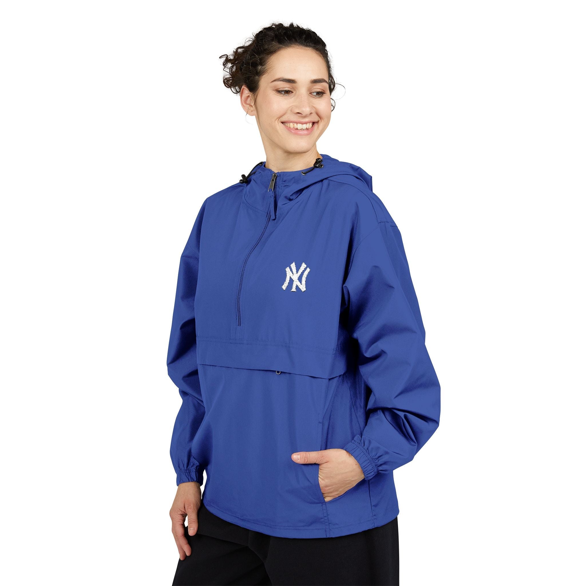 Orange Packable Anorak Jacket Lightweight Windbreaker with Hood - Etna Gift