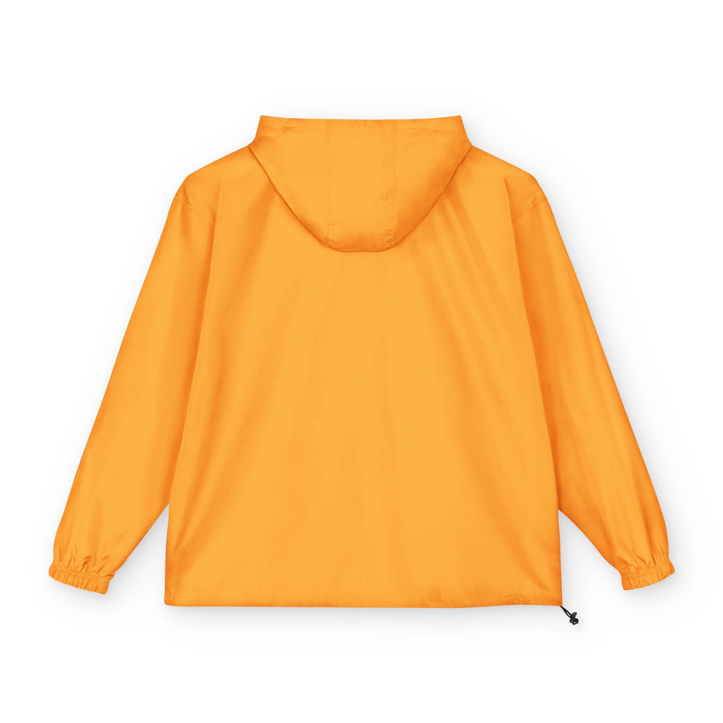 Orange Packable Anorak Jacket Lightweight Windbreaker with Hood - Etna Gift