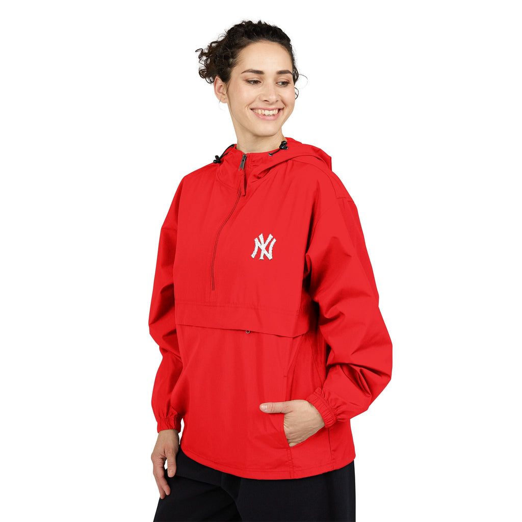 Orange Packable Anorak Jacket Lightweight Windbreaker with Hood - Etna Gift