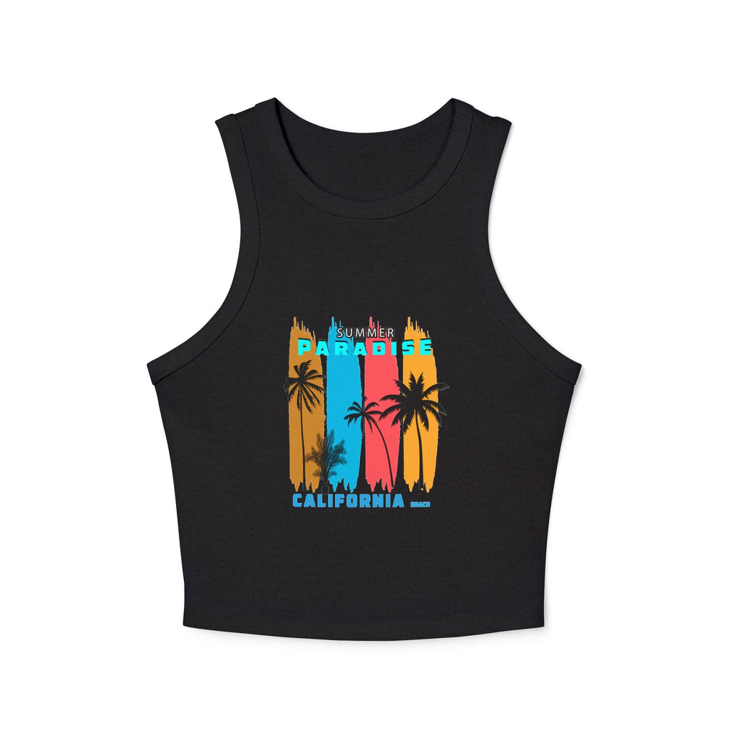 Paradise California Racer Tank — Women's Summer Crop Tank - Etna Gift