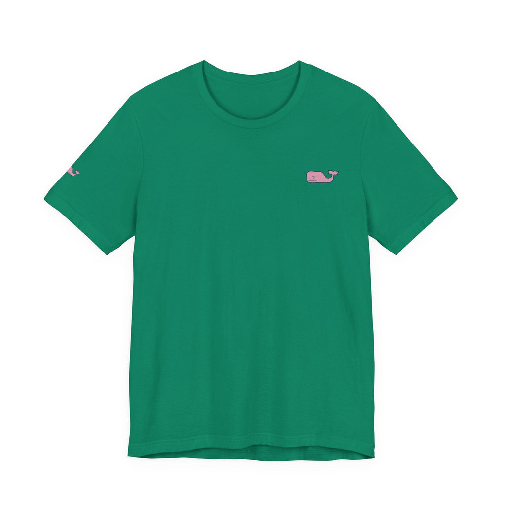 Pink Whale Graphic Tee Minimal Cute Whale T-Shirt - Etna Gift