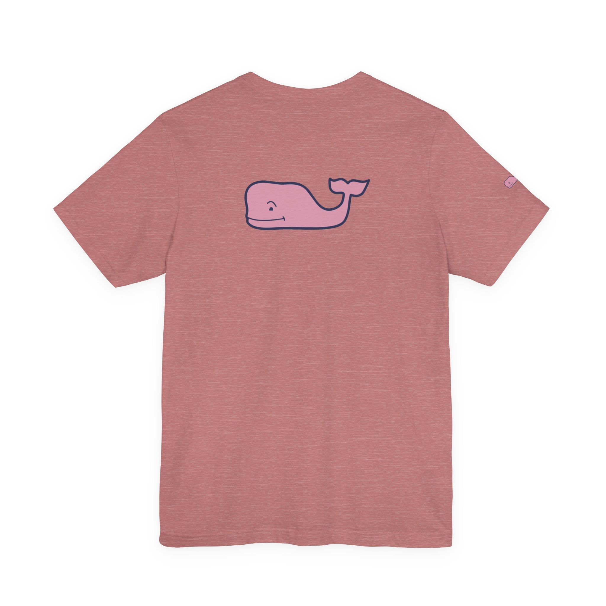 Pink Whale Graphic Tee Minimal Cute Whale T-Shirt - Etna Gift