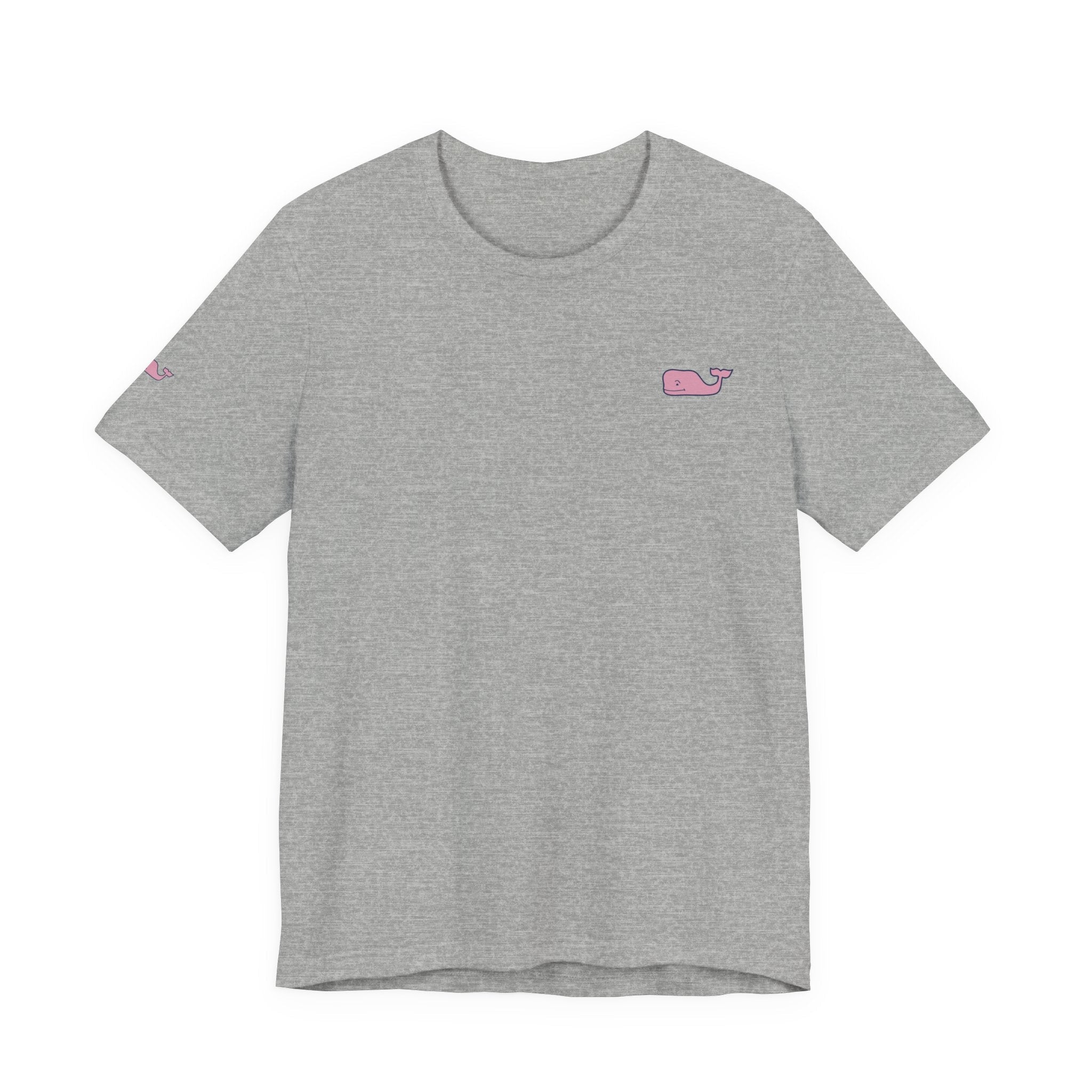 Pink Whale Graphic Tee Minimal Cute Whale T-Shirt - Etna Gift