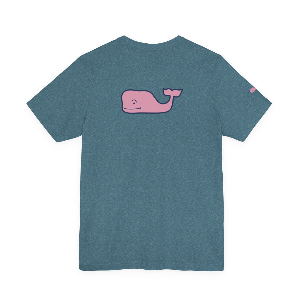 Pink Whale Graphic Tee Minimal Cute Whale T-Shirt - Etna Gift
