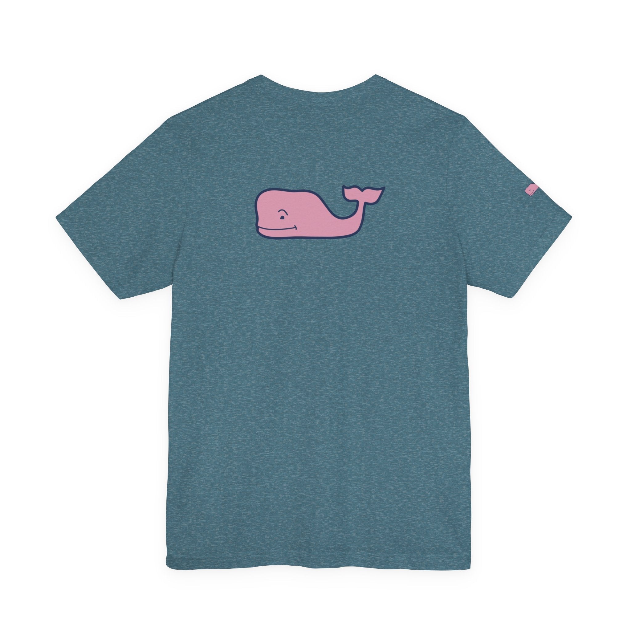 Pink Whale Graphic Tee Minimal Cute Whale T-Shirt - Etna Gift