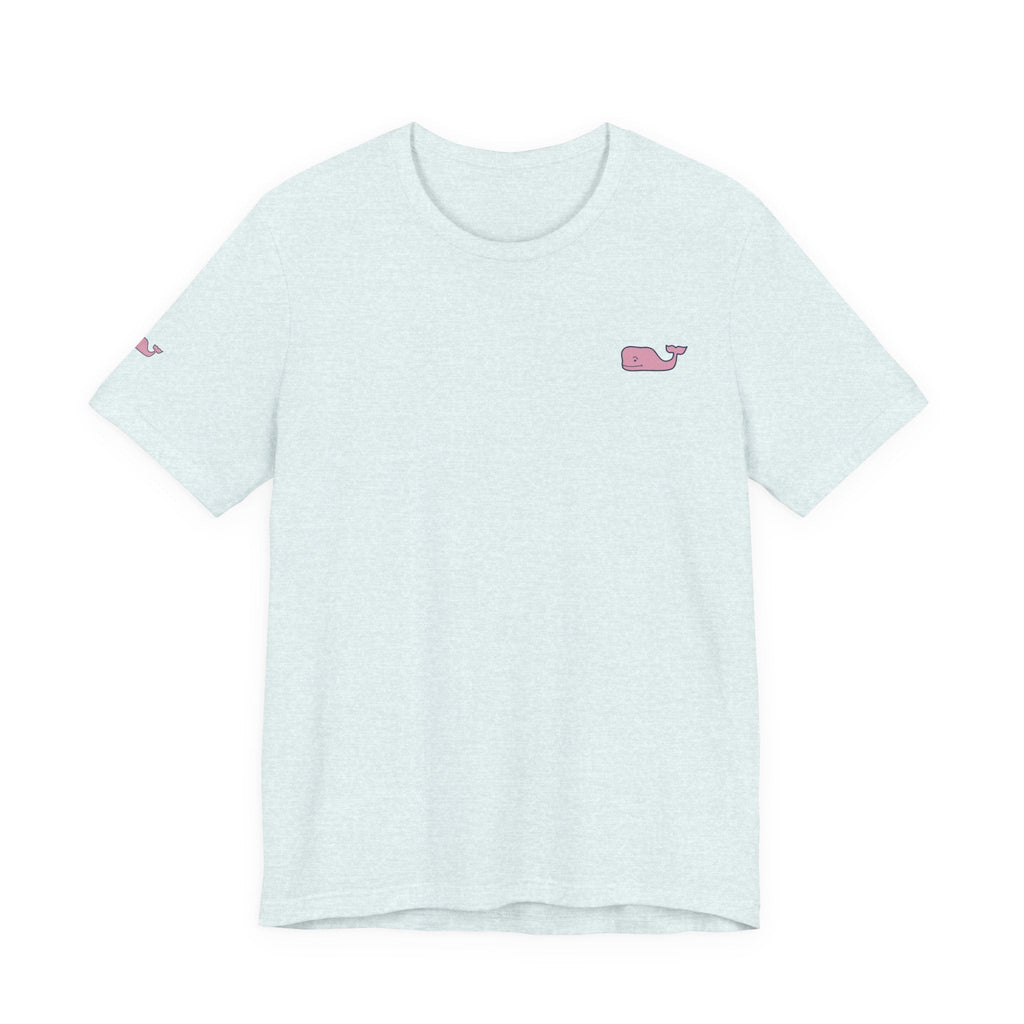 Pink Whale Graphic Tee Minimal Cute Whale T-Shirt - Etna Gift