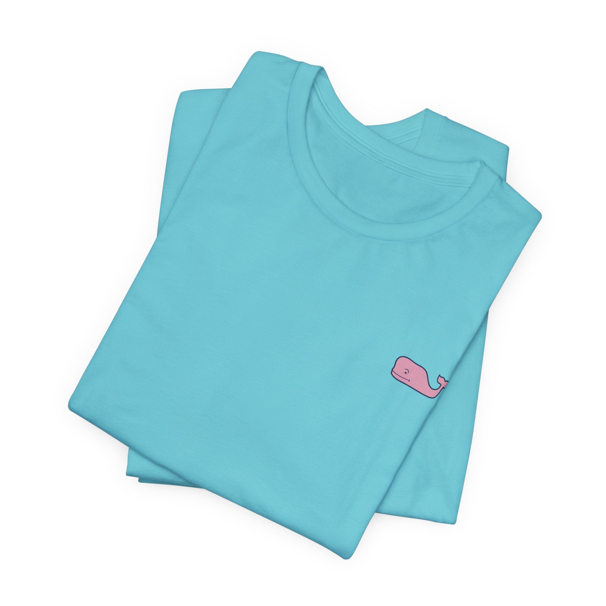 Pink Whale Graphic Tee Minimal Cute Whale T-Shirt - Etna Gift