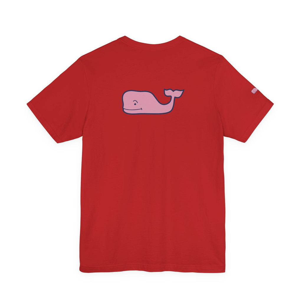 Pink Whale Graphic Tee Minimal Cute Whale T-Shirt - Etna Gift