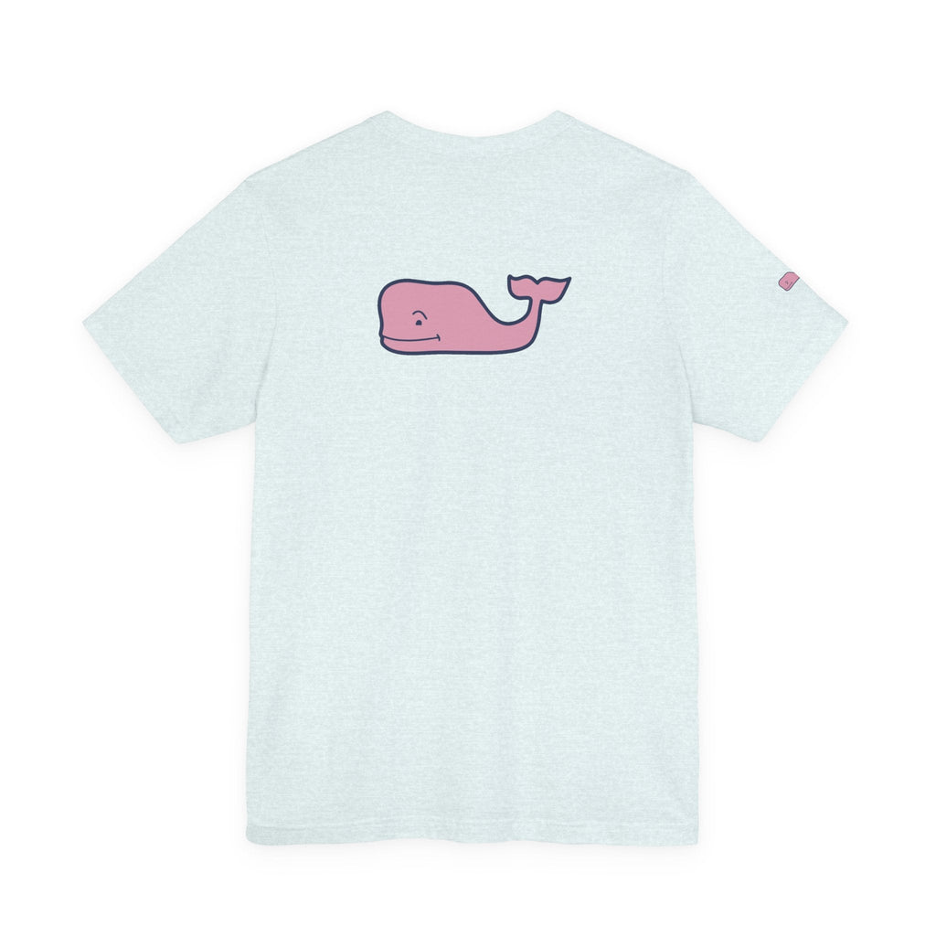 Pink Whale Graphic Tee Minimal Cute Whale T-Shirt - Etna Gift