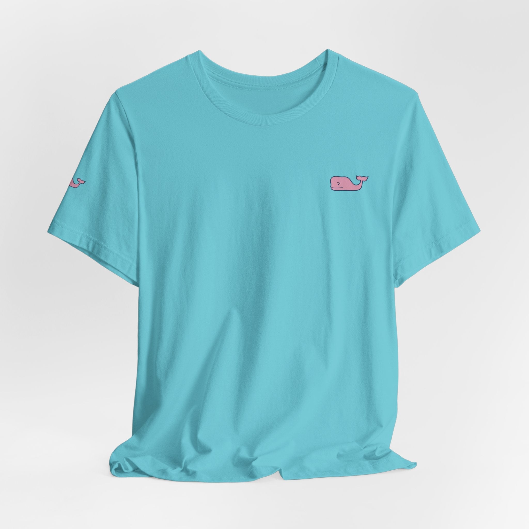 Pink Whale Graphic Tee Minimal Cute Whale T-Shirt - Etna Gift
