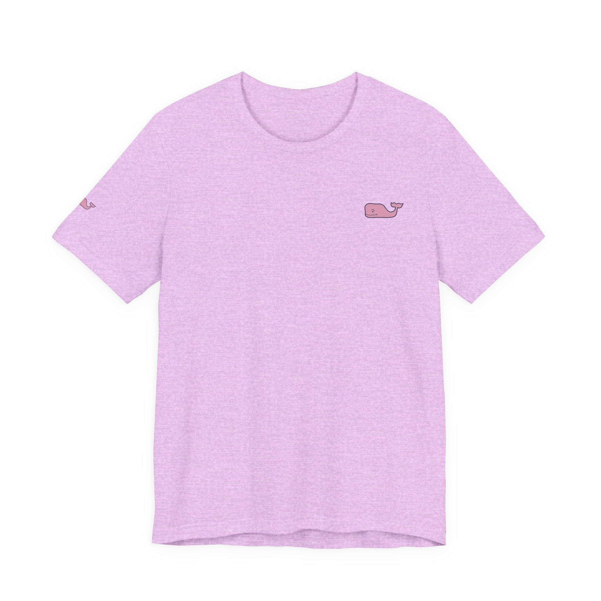 Pink Whale Graphic Tee Minimal Cute Whale T-Shirt - Etna Gift