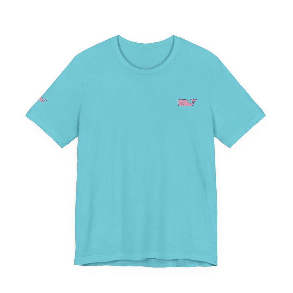 Pink Whale Graphic Tee Minimal Cute Whale T-Shirt - Etna Gift