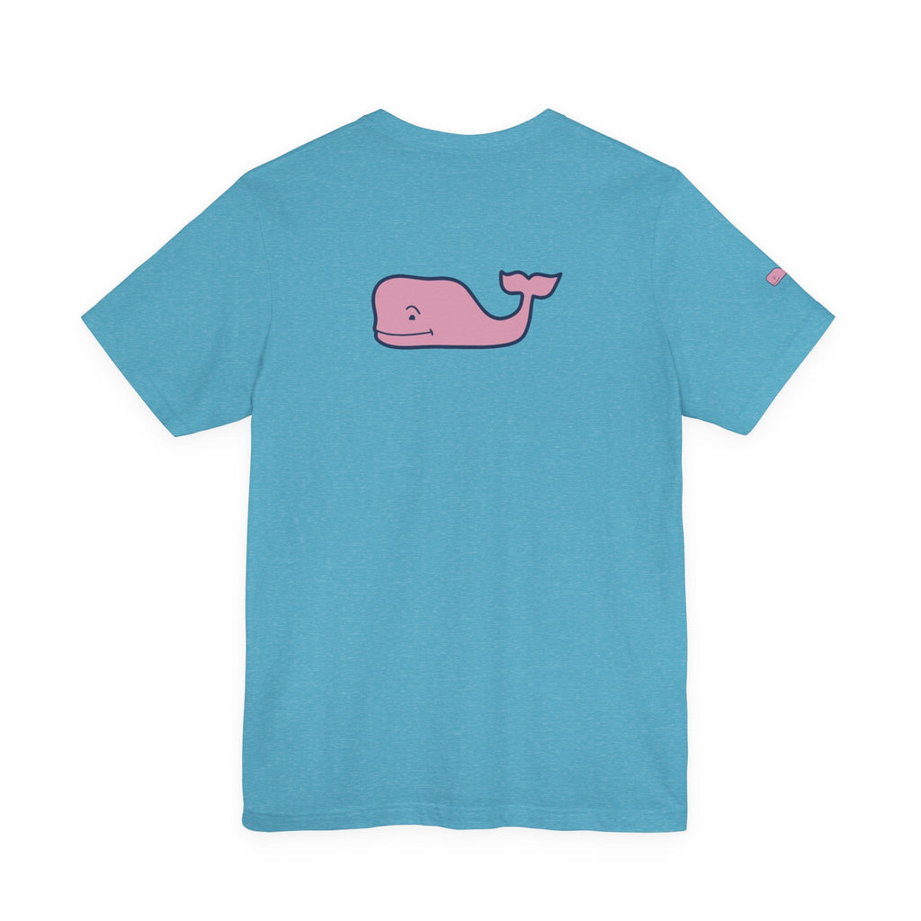 Pink Whale Graphic Tee Minimal Cute Whale T-Shirt - Etna Gift